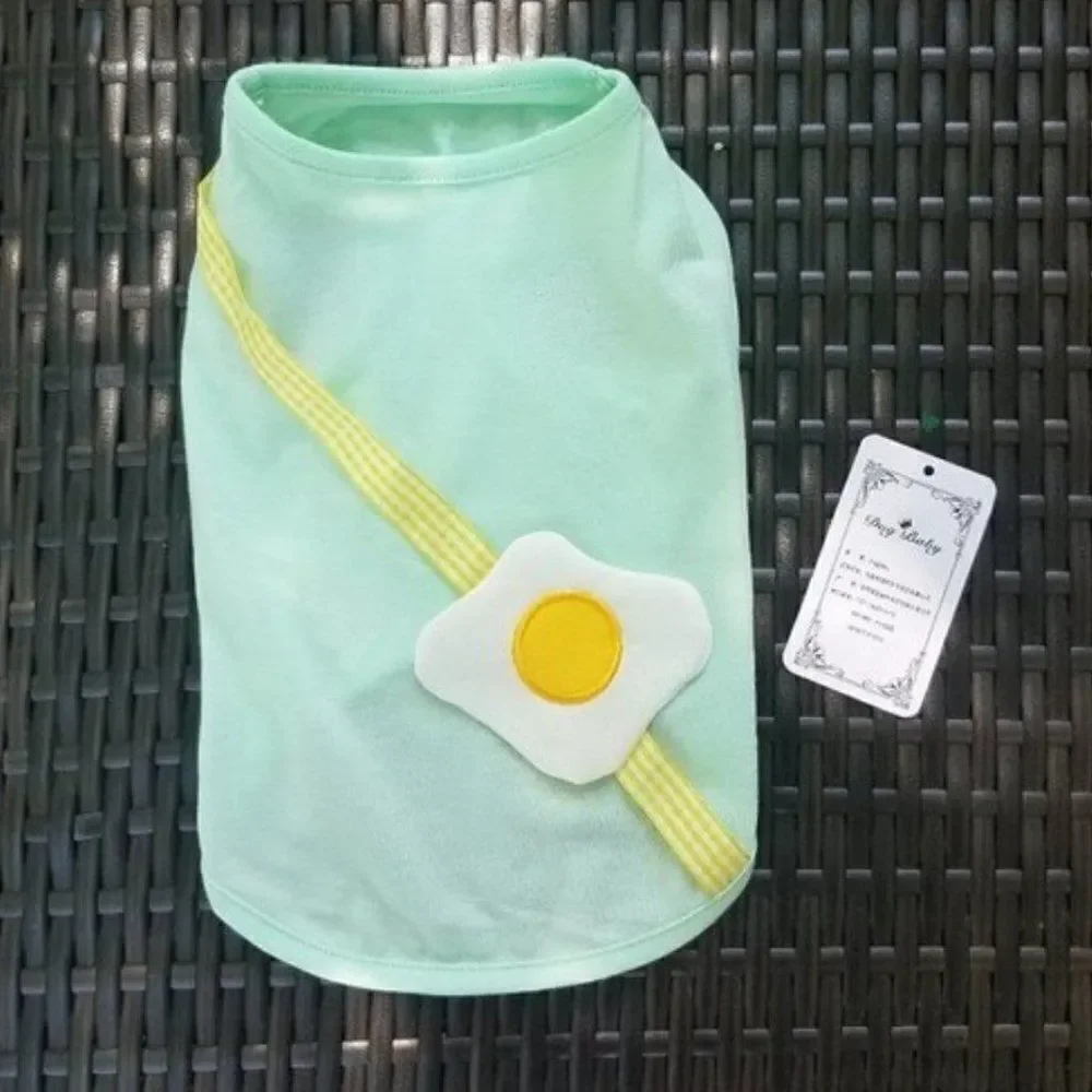 Medium Dog Shirt Green Spring w/Flower for Tiny Dog Baby